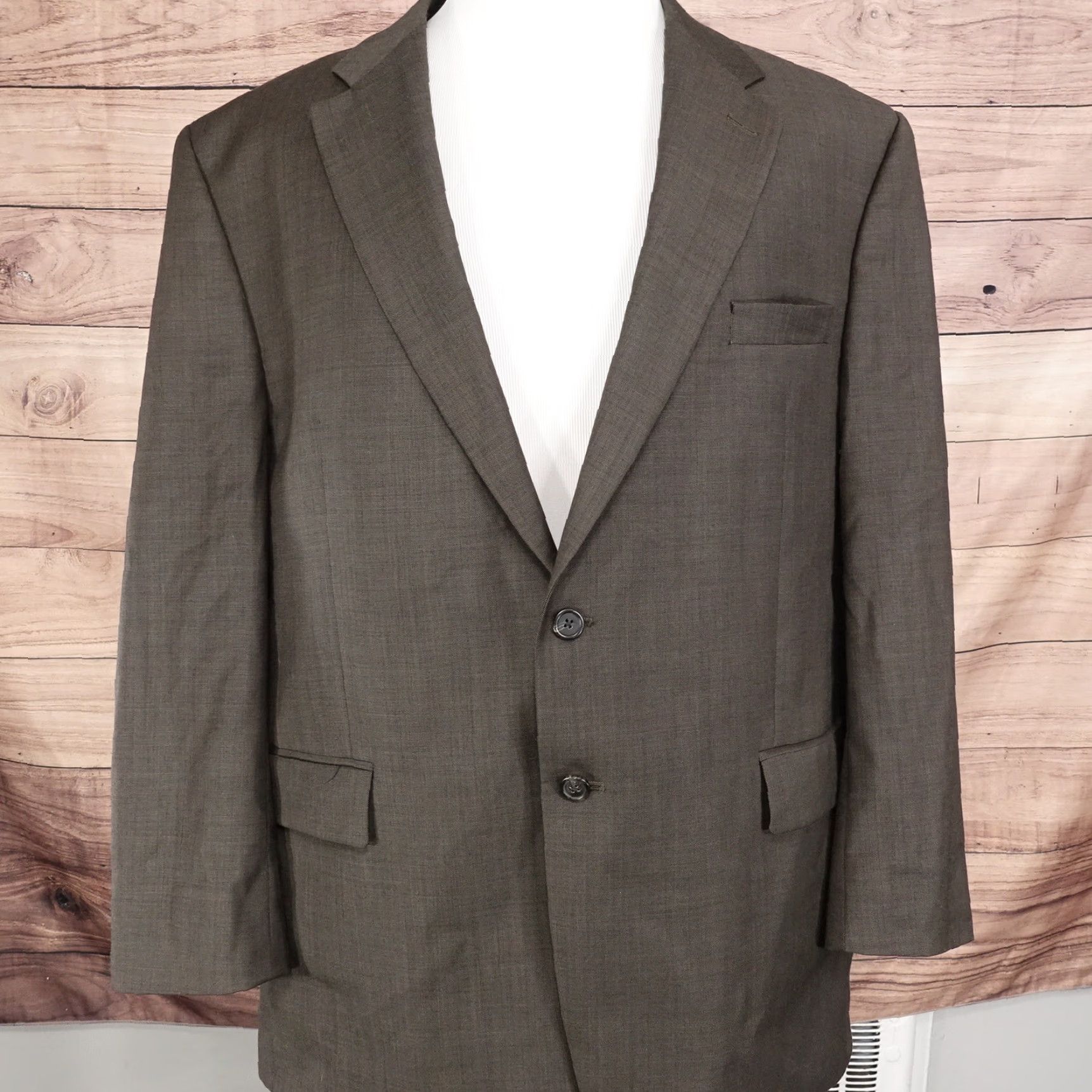 Ralph Lauren LAUREN RALPH LAUREN Wool Sport Coat Blazer Suit Jacket Mens 48R Brown Size 48R - 3 Thumbnail