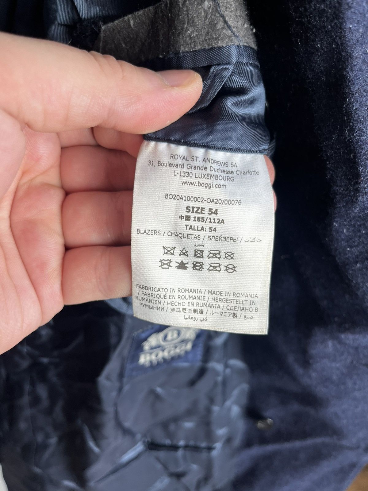 Boggi Boggi wool blazer jacket Size 54R - 3 Thumbnail