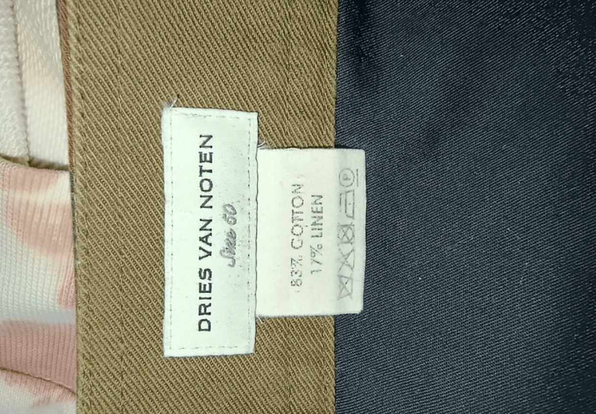Dries Van Noten × Vintage Dries Van Noten Pants Baggy Wide Linen Jeans Denim EX0055 Size US 32 / EU 48 - 2 Thumbnail