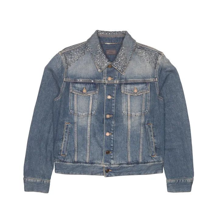 Saint Laurent Paris Yves Saint Laurent Blue Denim Jacket Size US M / EU 48-50 / 2 - 1 Thumbnail