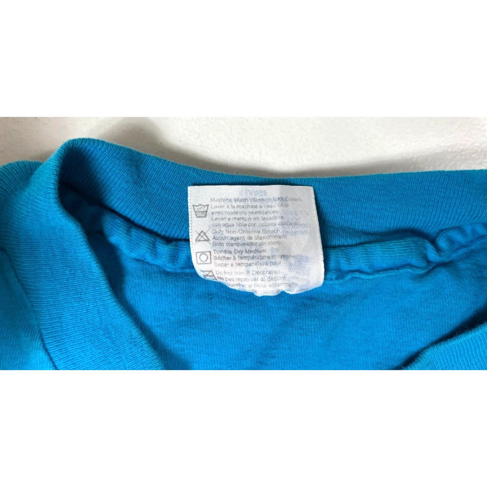 Hanes VINTAGE Hanes Beefy-T T-Shirt Men XL Degree Of Difficulties 90s Double-Sided Made in USA Blue Cotton Short Sleeve Crew Neck 1990s Theme Mens Size US XL / EU 56 / 4 - 7 Thumbnail