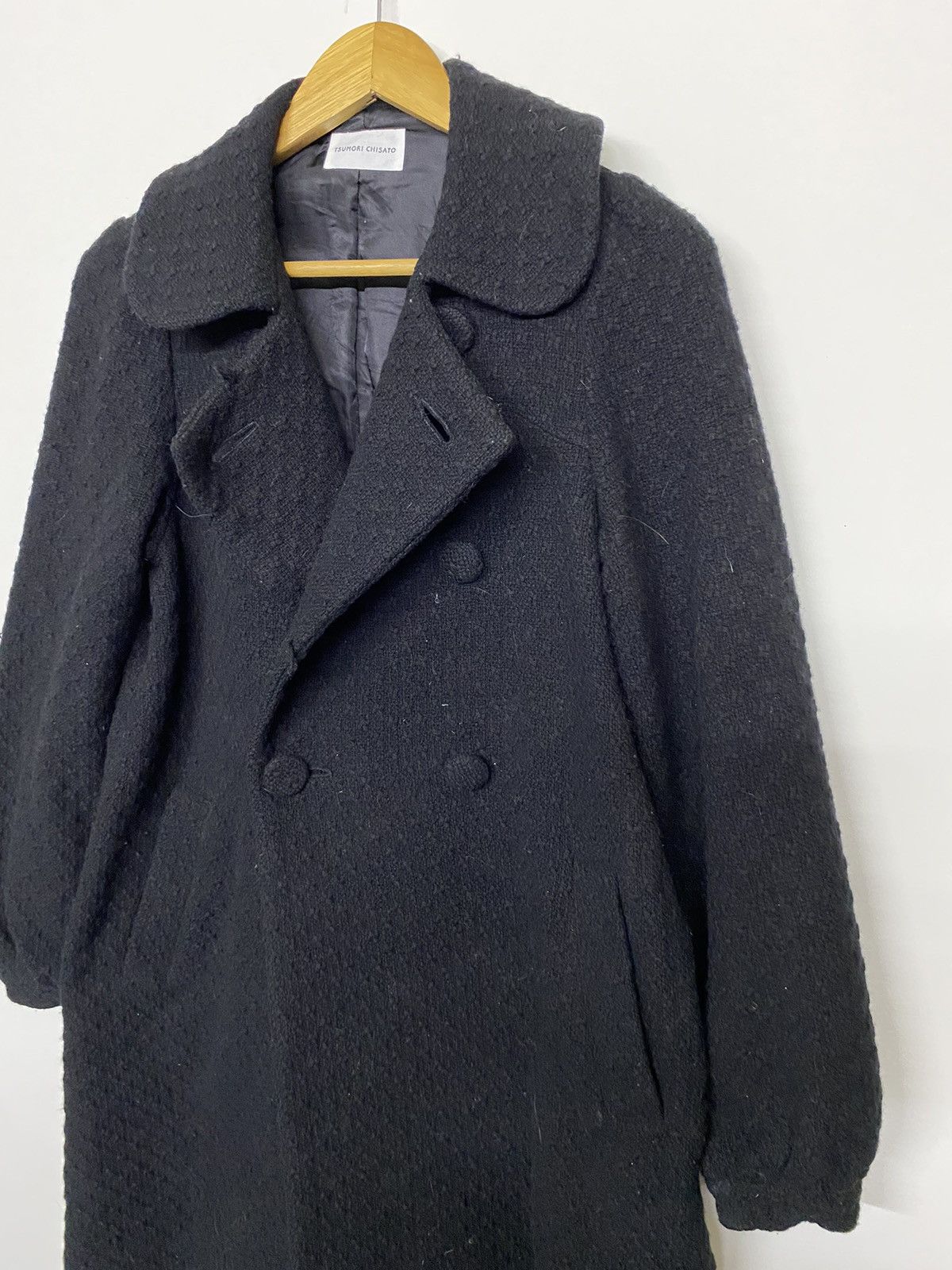 Tsumori Chisato Tsumori Chisato Black Wool Double Breasted Button Collared Size S / US 4 / IT 40 - 4 Thumbnail