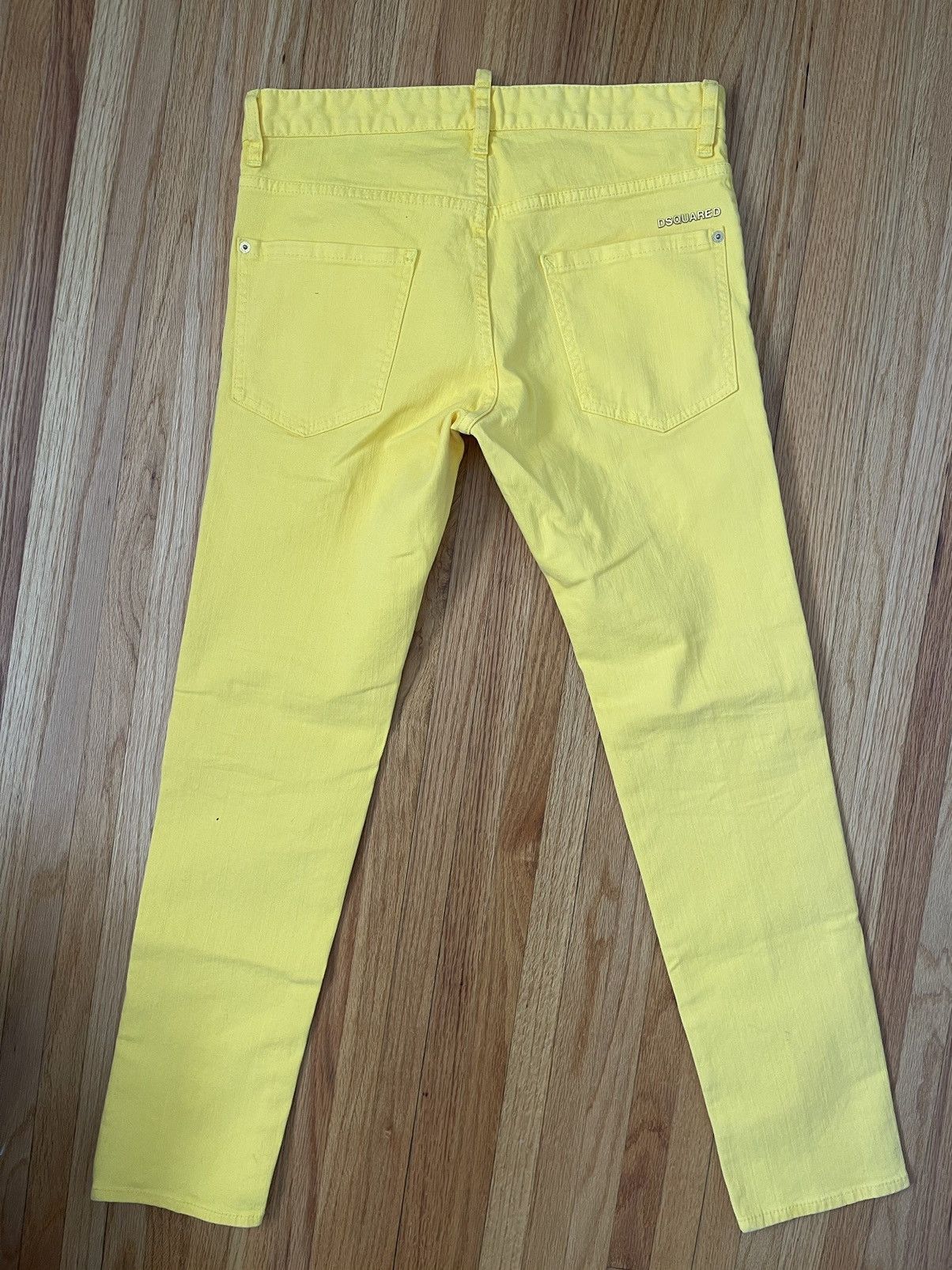 Dsquared2 Dsquared2 Men’s Yellow Jeans Size US 31 - 6 Thumbnail