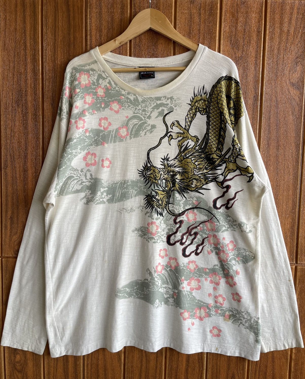 Karakuri Tamashii Vintage’y2k🔥DURANTE🔥Dragonfly Sukajan Longsleeve Tshirt Size US XL / EU 56 / 4 - 2 Thumbnail