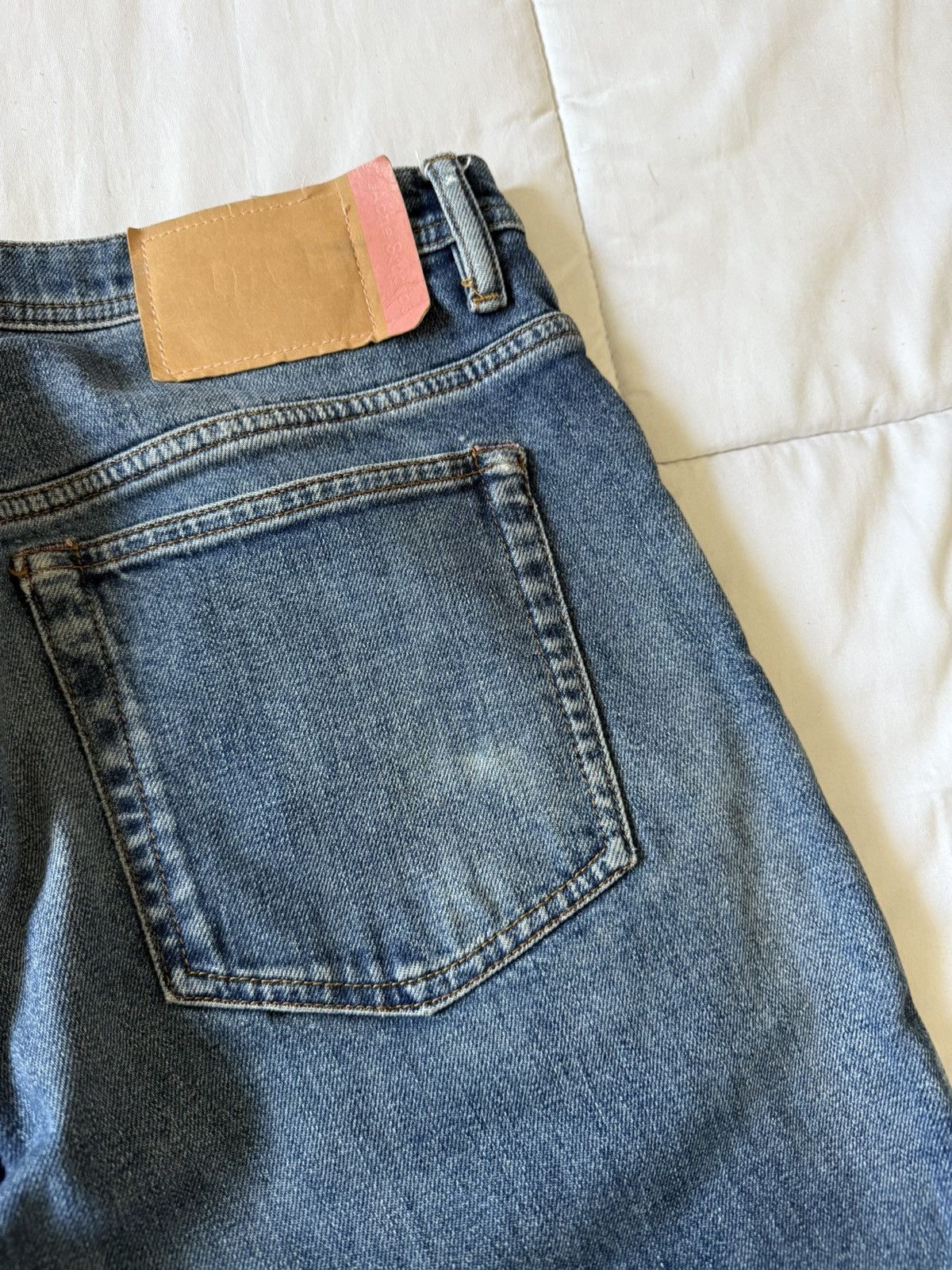 Acne Studios Acne Studio River Floragatan Denim Mid Blue Slim Tapered Size US 34 / EU 50 - 9 Thumbnail