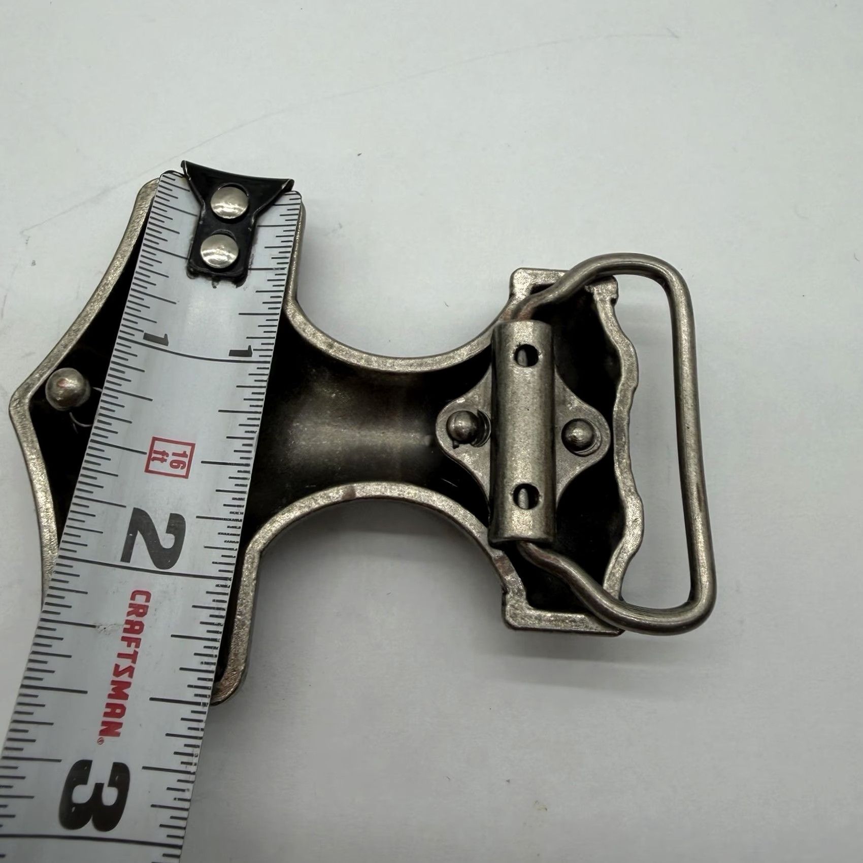 Vintage Unbranded Thor's Hammer Belt Buckle Viking Silver Tone Metal Pattern Mjolnir Men Belt Buckle Casual 90s Viking Scandinavian Mens Size ONE SIZE - 2 Thumbnail