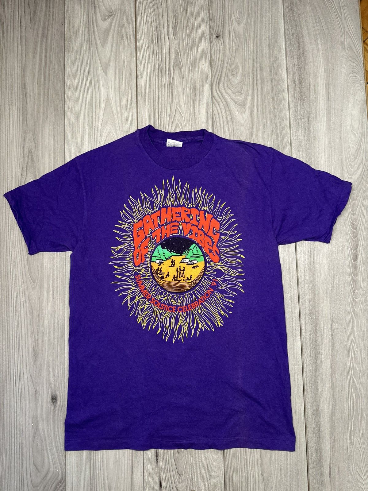 Vintage Gathering of the vibes summer solstice celebration 1991 Size US XL / EU 56 / 4 - 1 Thumbnail