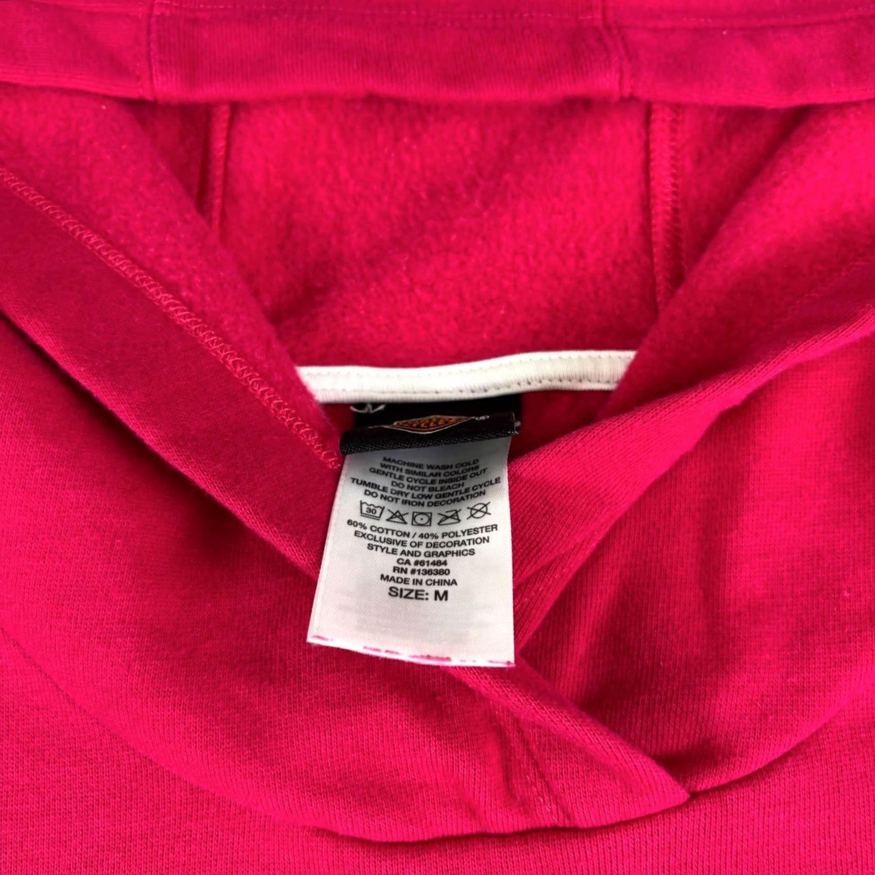 Harley Davidson Harley-Davidson Womens Pink Fleece Hoodie Bar Shield Logo Graphic Sweatshirt M Size M / US 6-8 / IT 42-44 - 3 Thumbnail