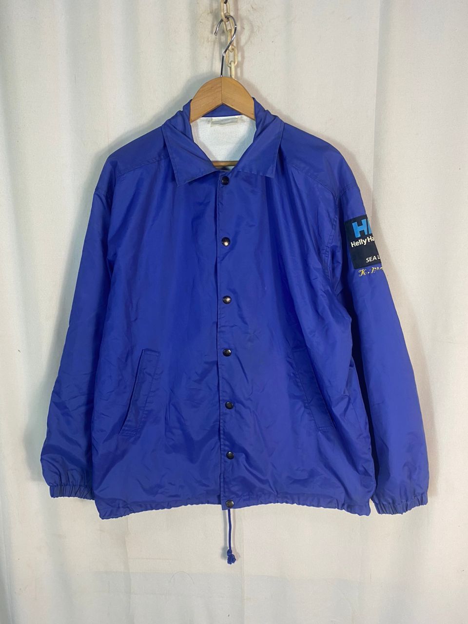 Helly Hansen × Vintage Vintage helly hansen snap button nylon jacket Size US L / EU 52-54 / 3 - 3 Thumbnail