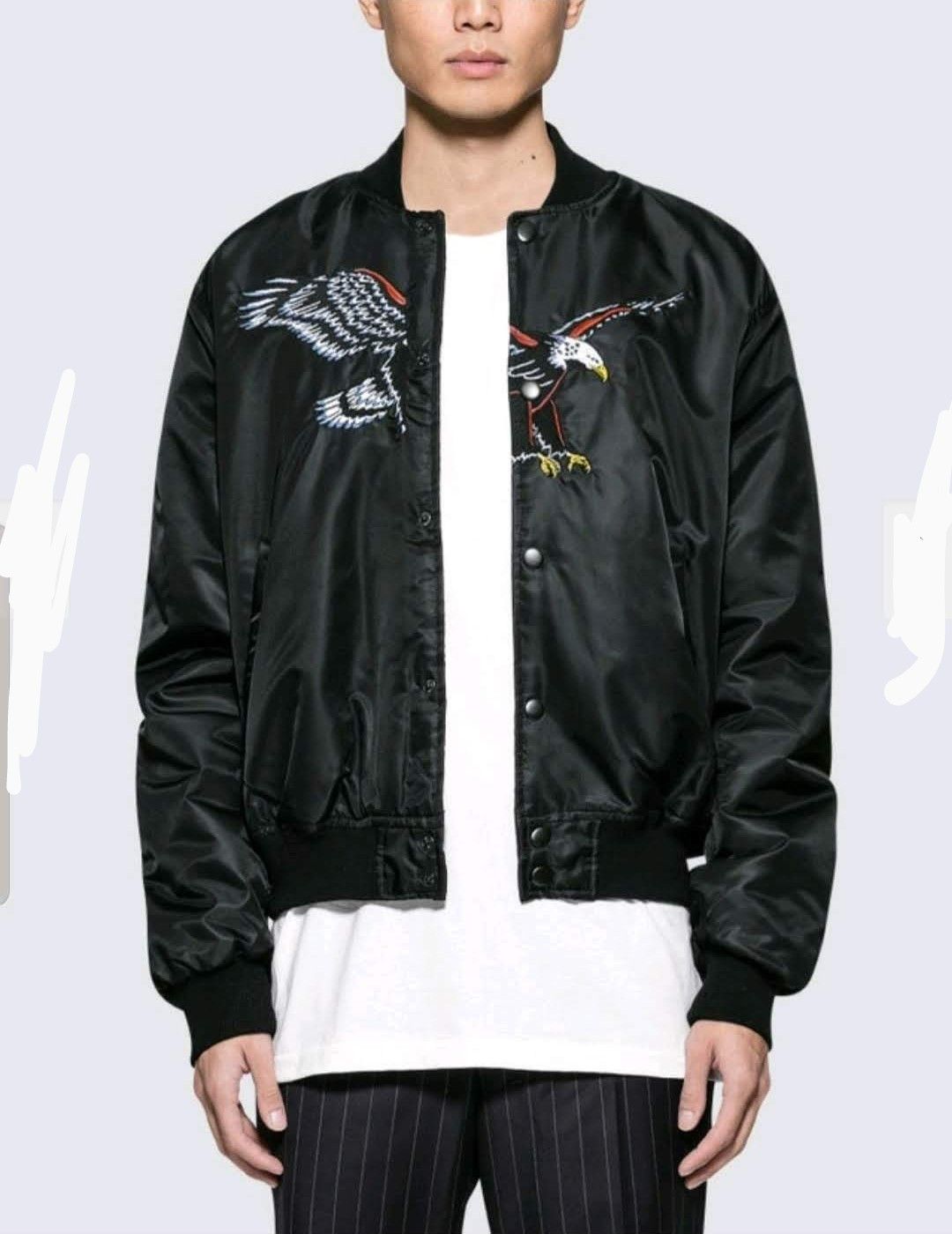 SSS World Corp Embroidered Eagle Bomber Jacket Size US M / EU 48-50 / 2 - 8 Thumbnail