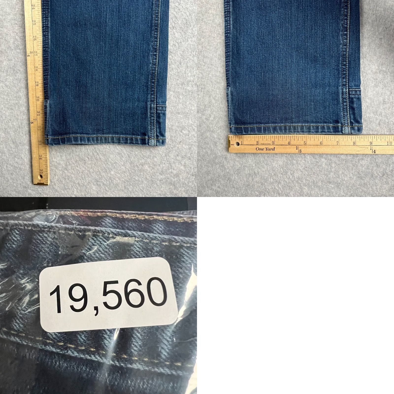 Vintage Dovetail Workwear Womens Jeans Britt Utility Double Knee Stretch Denim 18 Blue Size 40" / US 18 - 8 Thumbnail