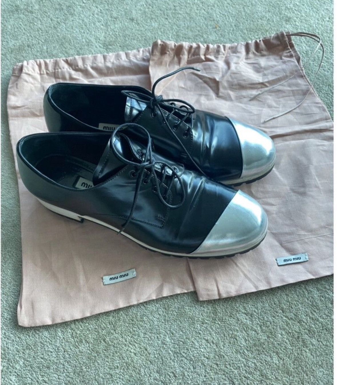 Miu Miu Patent Leather Loafers - Made In Italy - Like New Size US 7 / IT 37 - 11 Thumbnail
