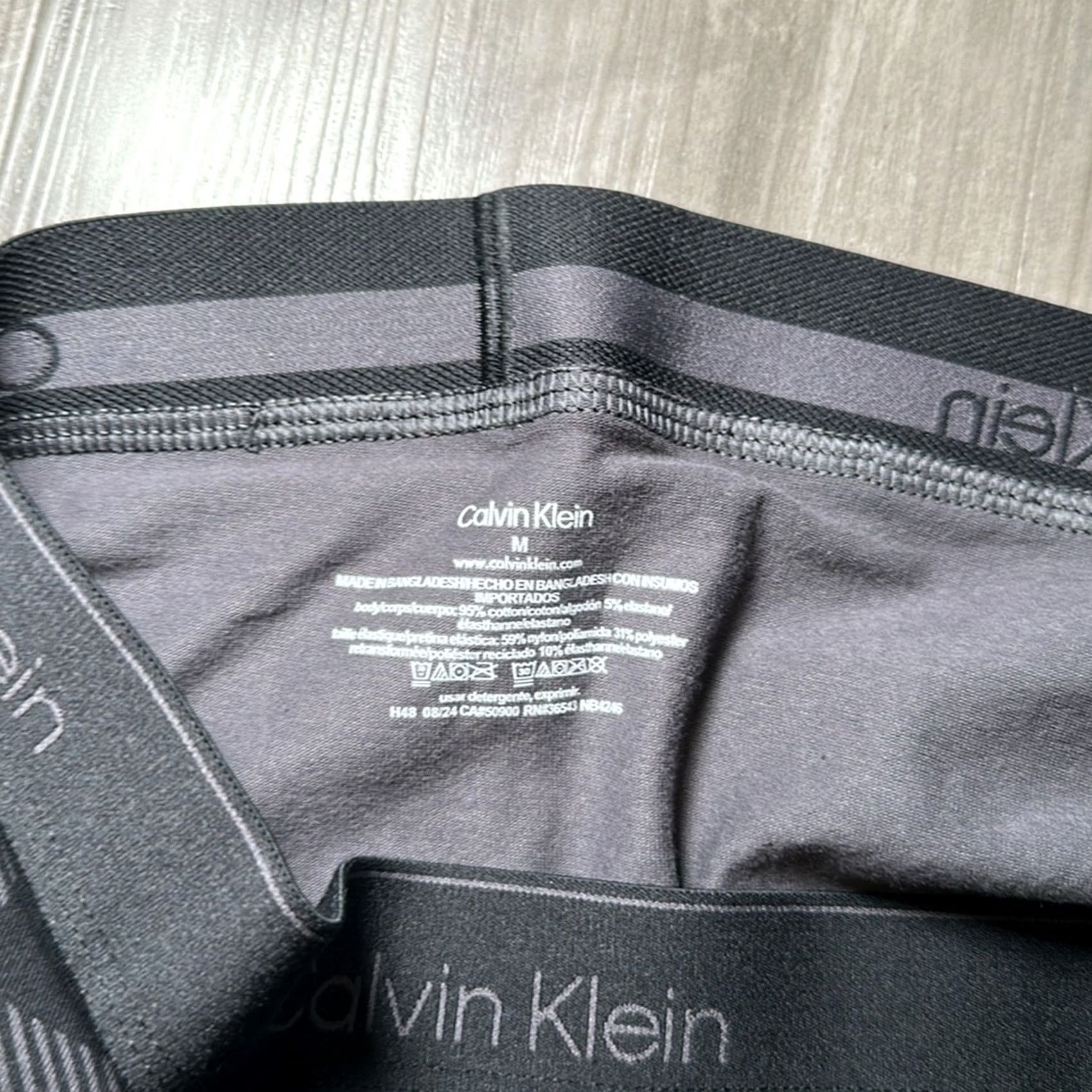 Calvin Klein Calvin Klein Boxer Brief Modern Cotton Stretch Plaid - M, Black, Men, Underwear, Regular, NWT Size 40R - 3 Thumbnail