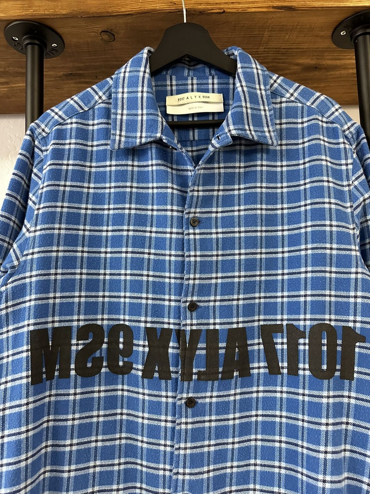 1017 ALYX 9SM 1017 ALYX 9SM logo-lettering Flannel Shirt Size US L / EU 52-54 / 3 - 2 Thumbnail