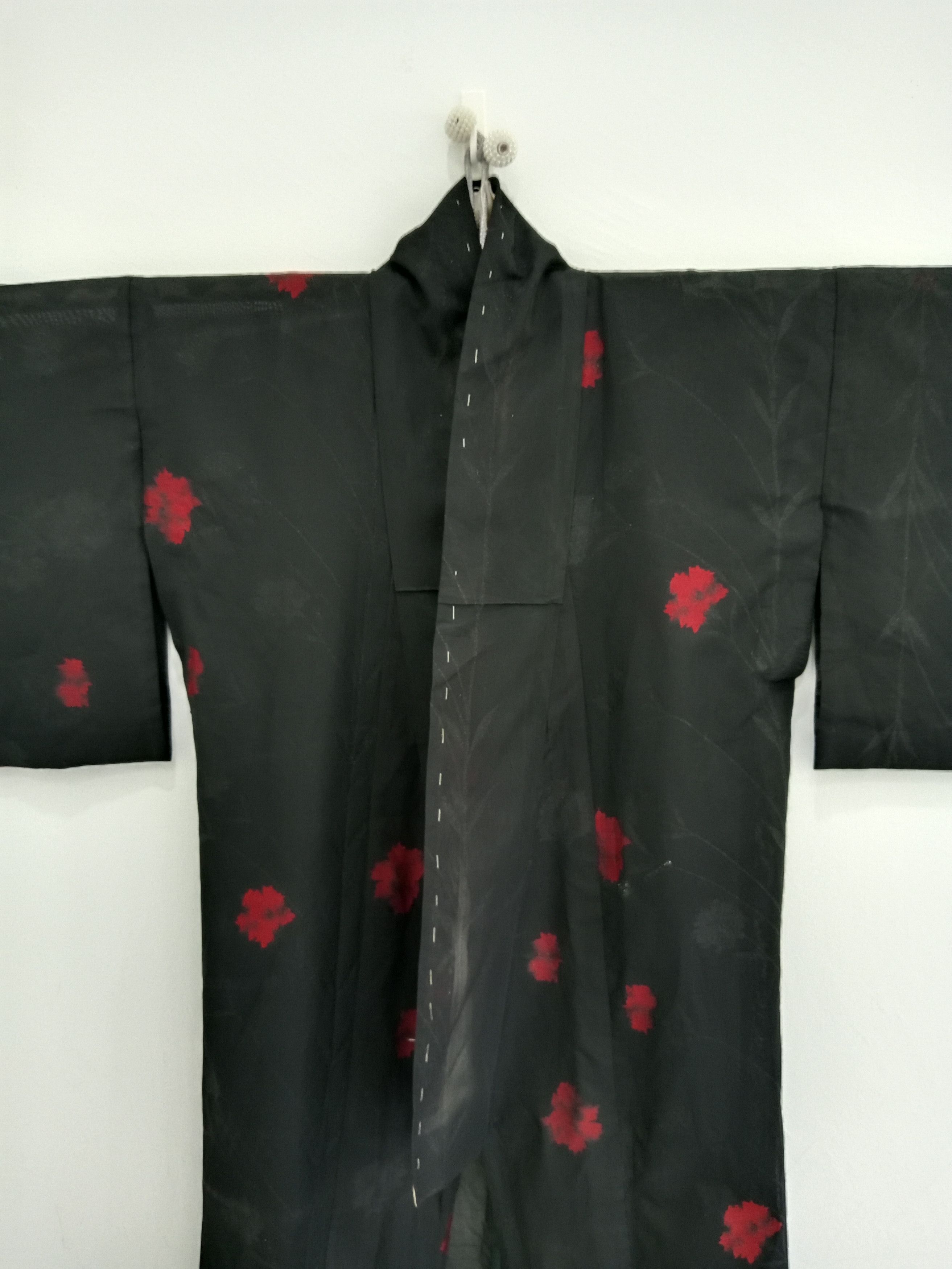 Japanese Brand × Vintage Vintage Yukata Kimono Nice Motif Long Kimono Robe Size ONE SIZE - 4 Thumbnail