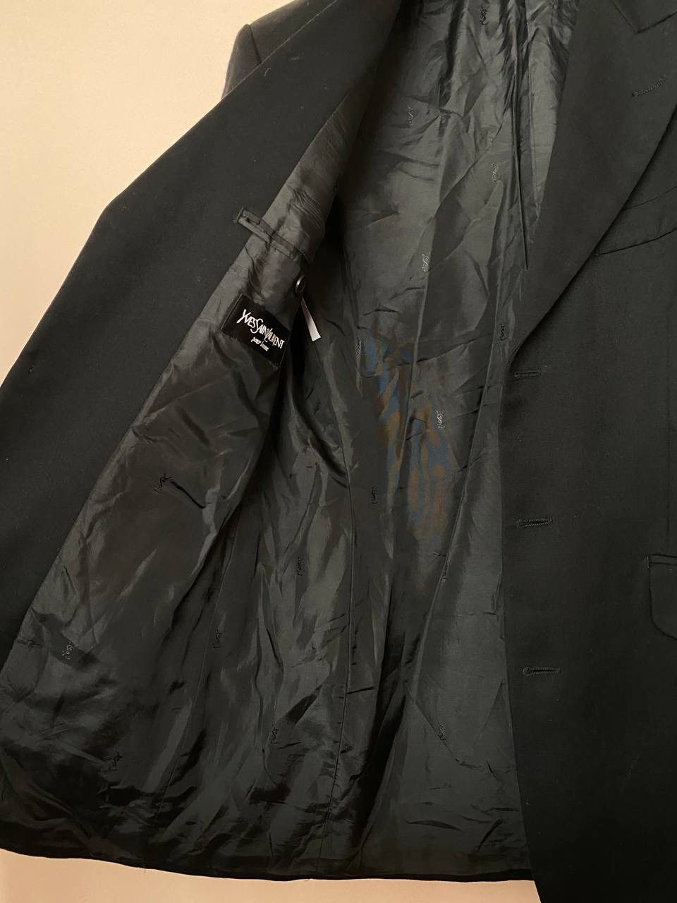 Yves Saint Laurent Vintage Yves Saint Laurent Single Breasted Blazer Jacket YSL Size 48R - 6 Thumbnail