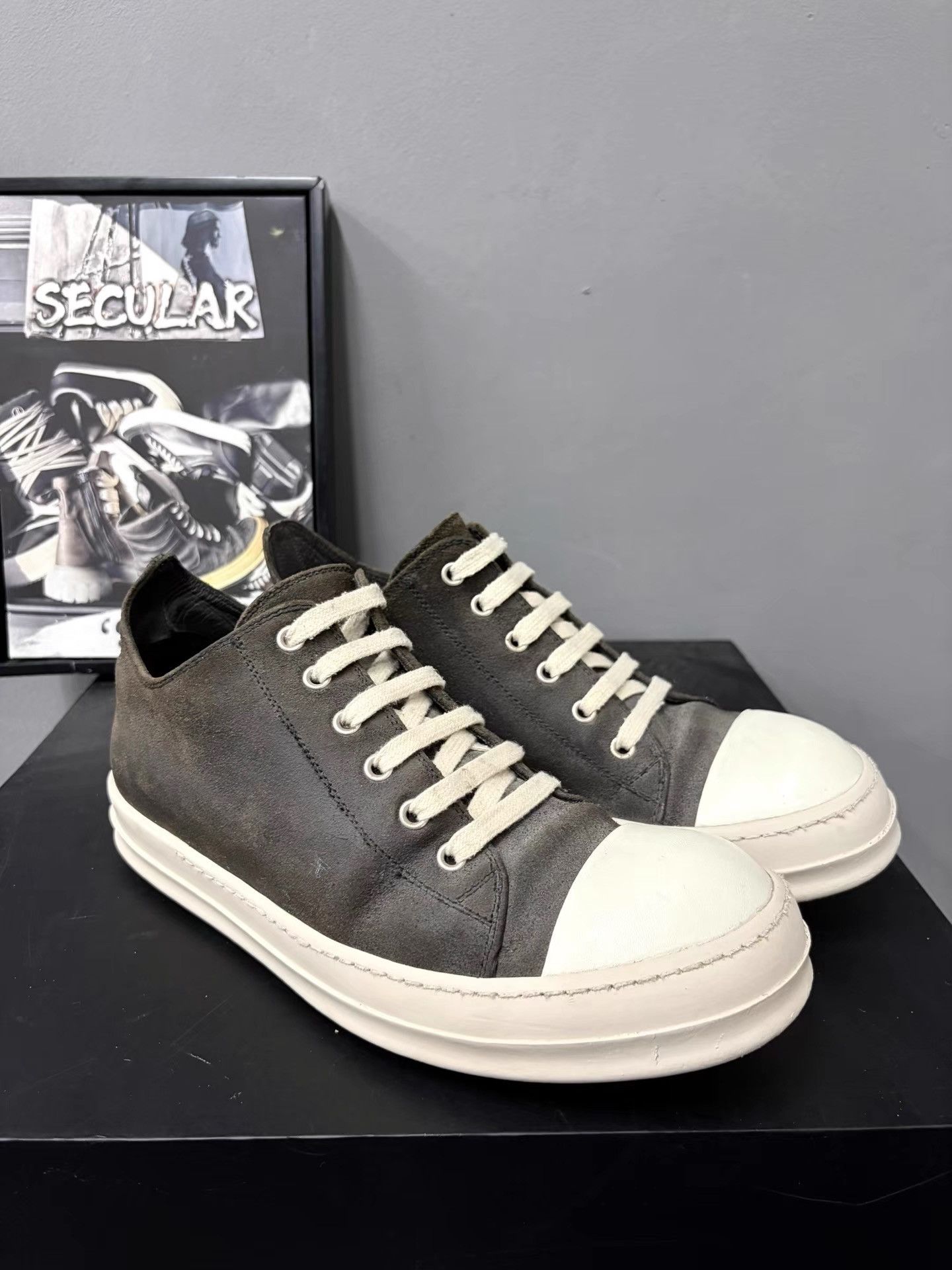 Rick Owens Rick Owens Mainline Leather Jumbo Sneakers K34 Size US 8 / EU 41 - 3 Thumbnail