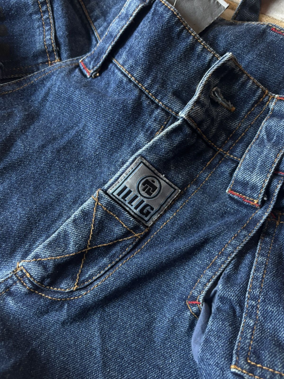 Vintage ILLIG Mega Baggy Jeans Rare Size US 28 / EU 44 - 4 Thumbnail