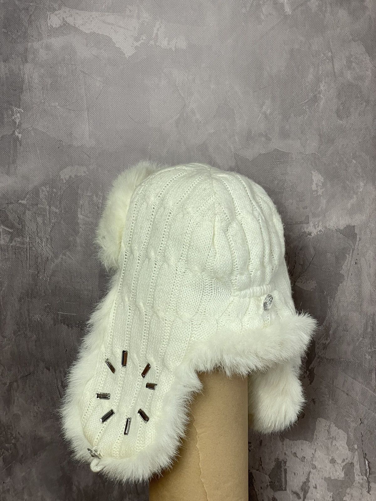 Japanese Brand × Vintage 90'S Y2K FUZZY USHANKA BEANIE FAUX MOHAIR HAT Size ONE SIZE - 2 Thumbnail
