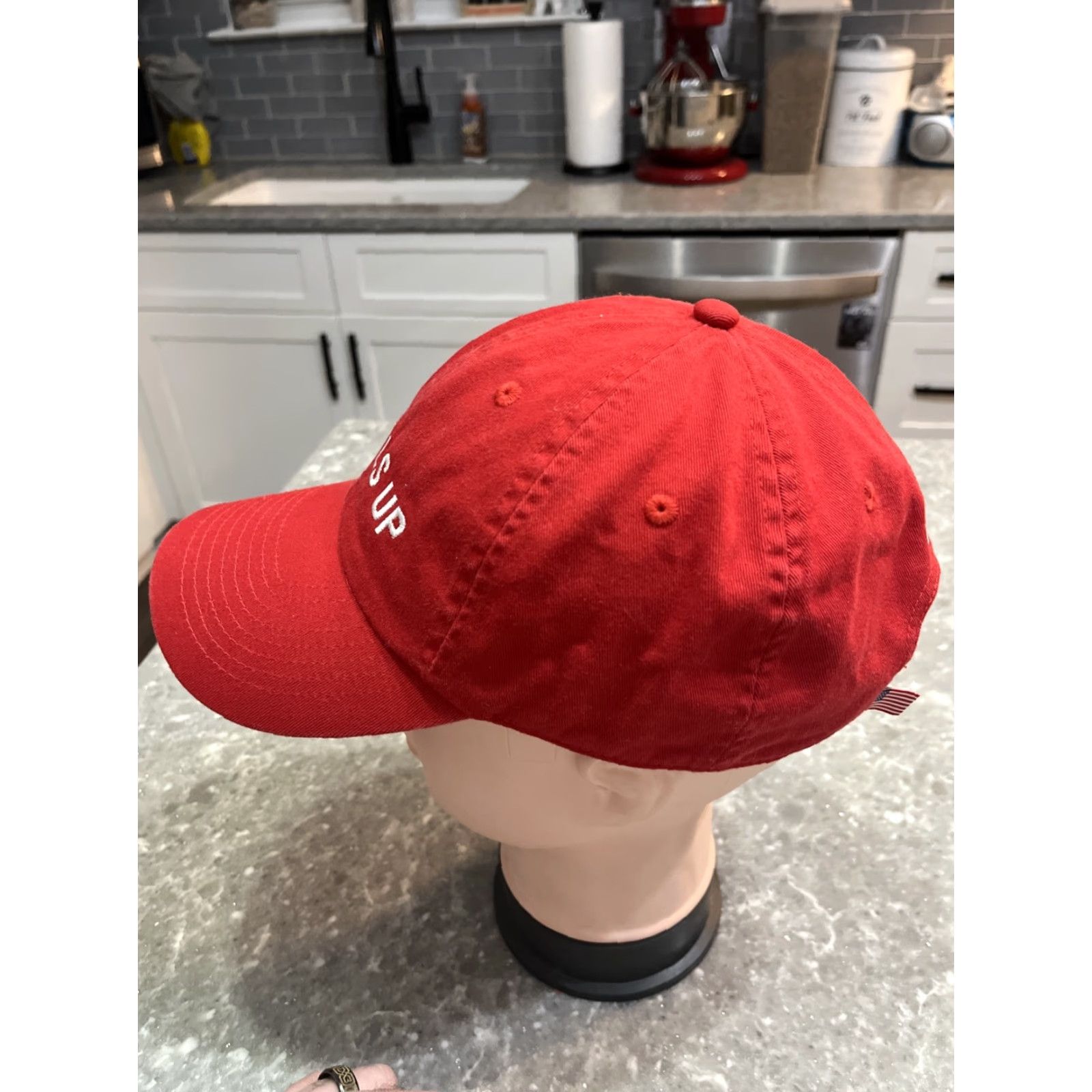 Vintage Wheels Up Hat Baseball Cap Unisex Adults Adjustable Red OSFA Strapback 8760 Aviation Plane Jet Cotton Cap Size ONE SIZE - 2 Thumbnail