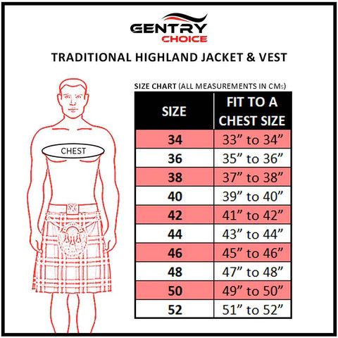Handmade × Other Argyle Black Jacket & Vest Scottish Formal Outfit M Size US M / EU 48-50 / 2 - 7 Thumbnail