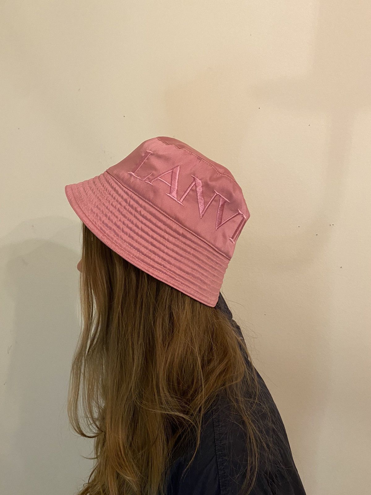 Lanvin Lanvin Logo Embroidered Reversible Bucket Hat Size ONE SIZE - 5 Thumbnail