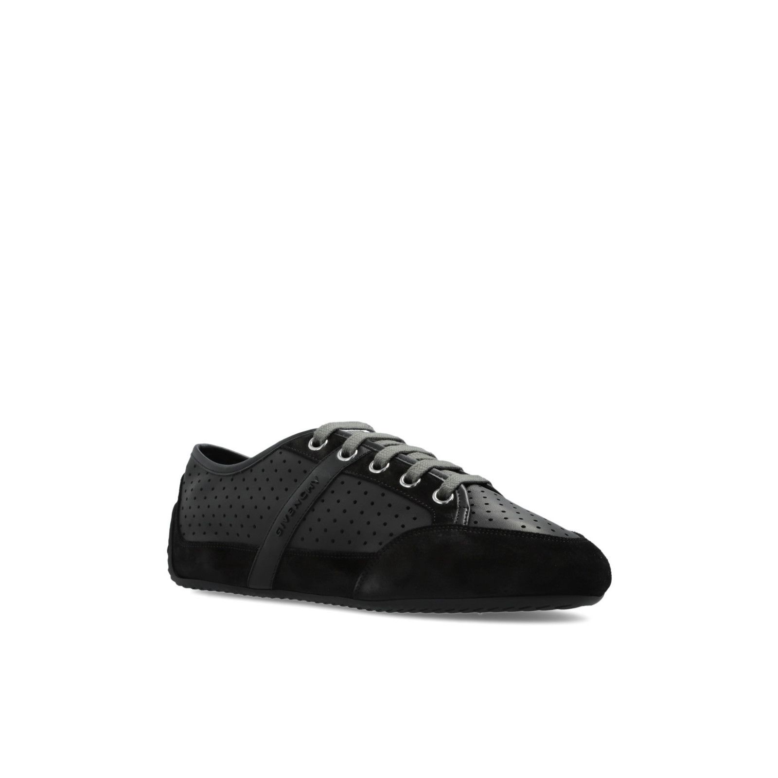 Givenchy GIVENCHY Black Leather Sports Sneakers New & Authentic (Men' Size US 12 / EU 45 - 2 Thumbnail