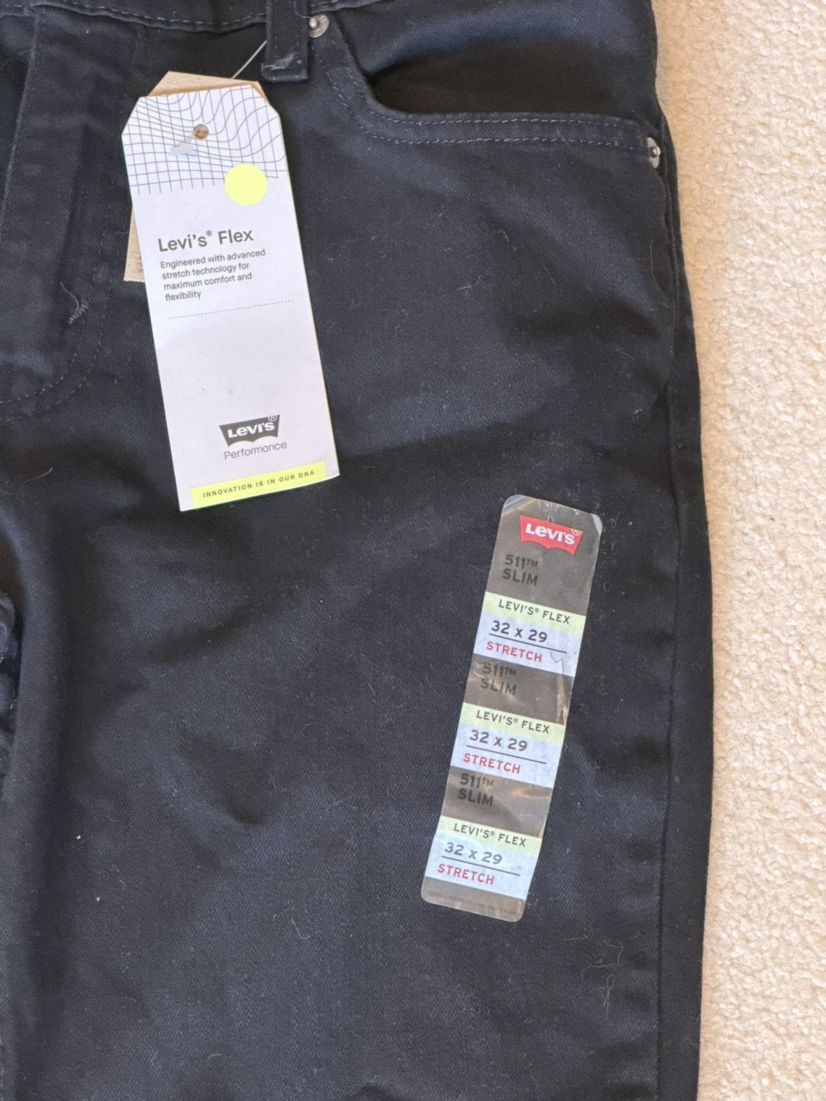 Levi's 511 Slim Stretch Flex 32x29 New w/ tags Size US 32 / EU 48 - 3 Thumbnail