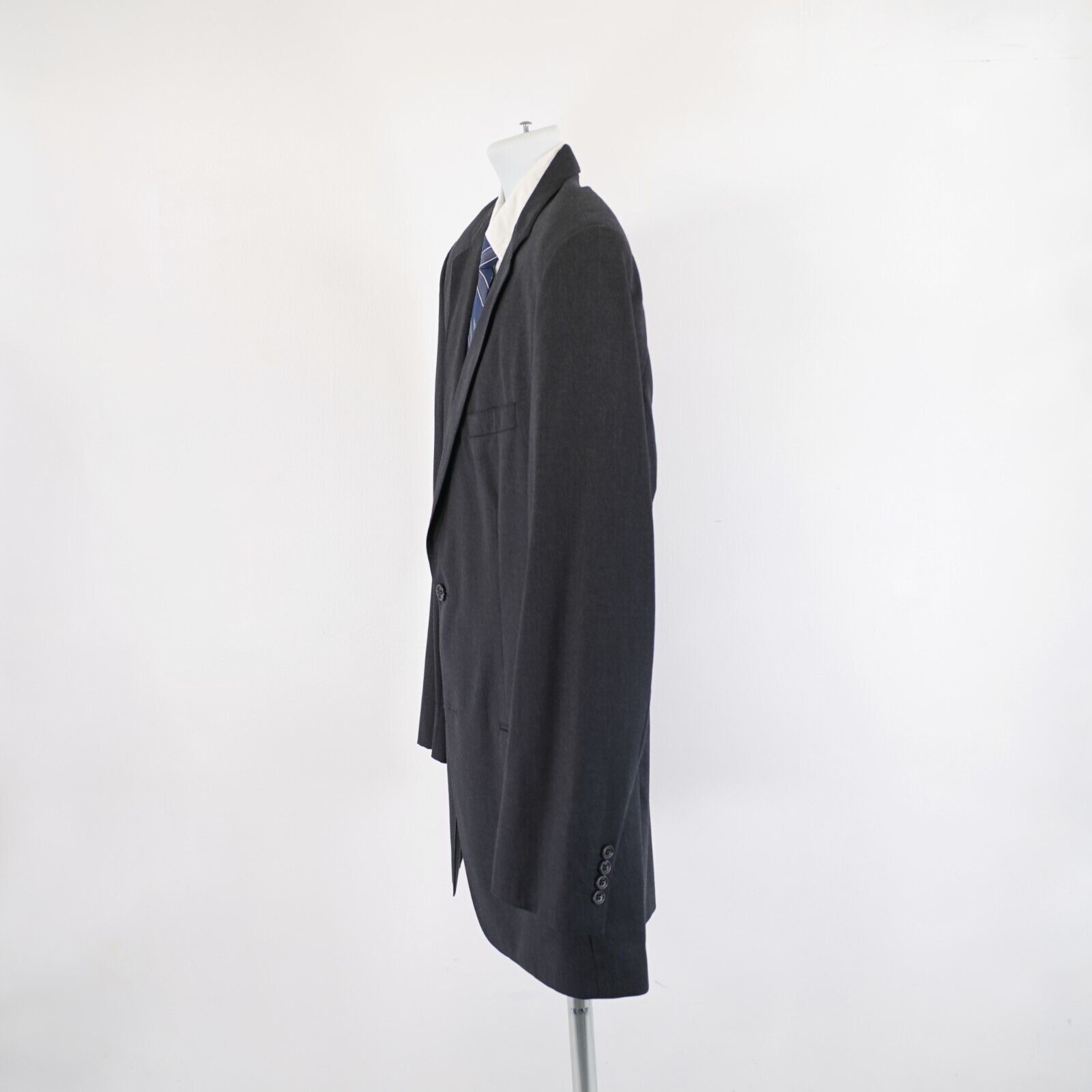 Joseph & Feiss Joseph & Feiss Gold Wool Gray 2 Button Suit Jacket 42L Tagge Size 42L - 5 Thumbnail