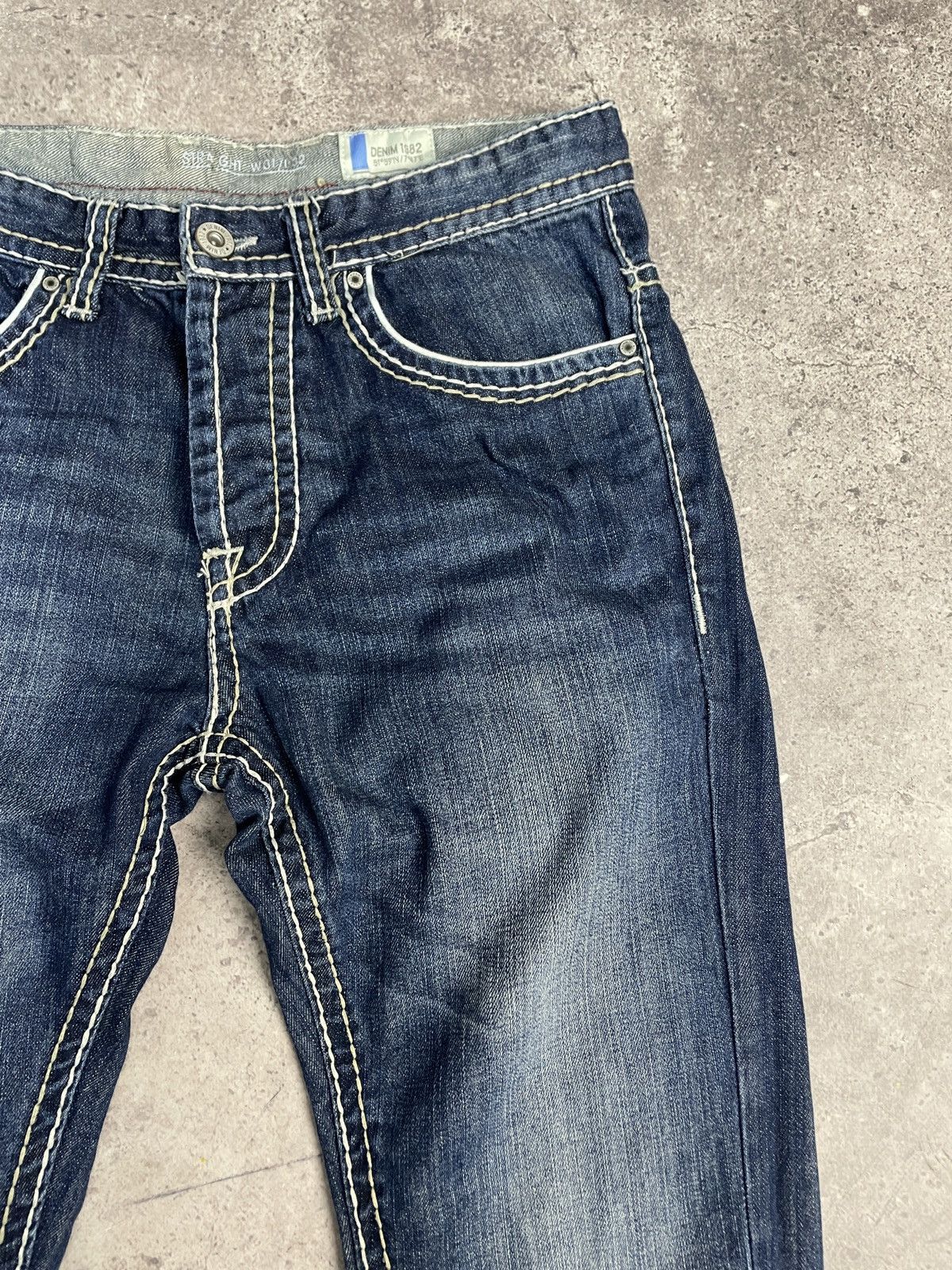 True Religion Vintage Y2K Like True Religion Distressed Jeans Ripped Blue Size US 31 - 7 Thumbnail