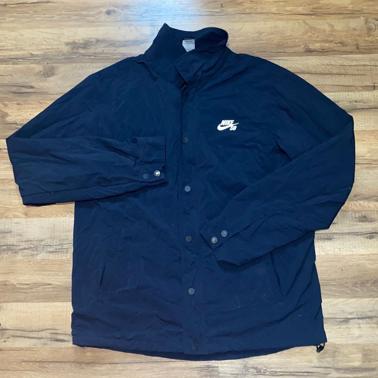 Nike Y2K Nike SB zip up button up heavy on windbreaker jacket Size US L / EU 52-54 / 3 - 2 Thumbnail