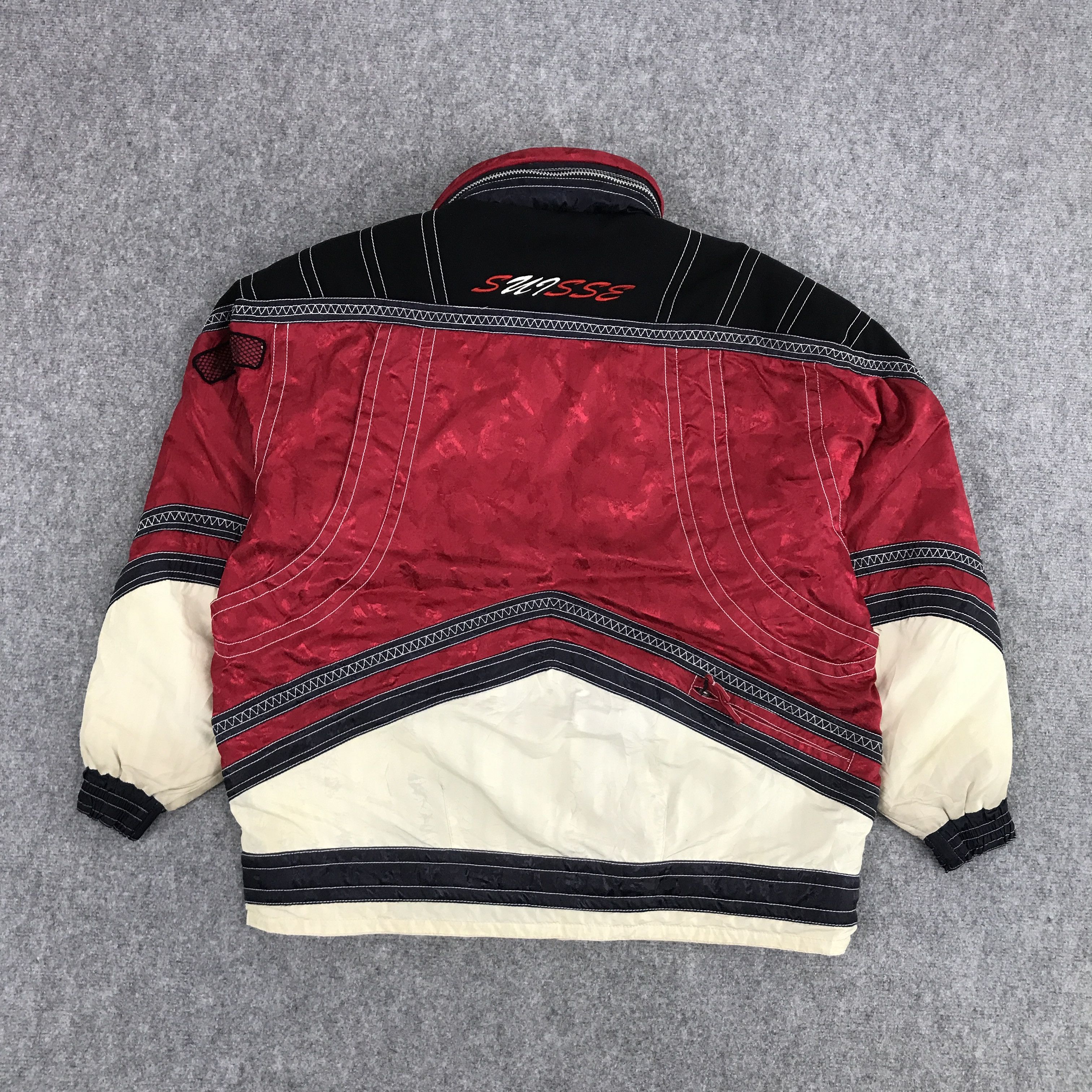 Vintage SWISS SKI SCHOOL SKI RARE DESIGN JACKET Size US L / EU 52-54 / 3 - 2 Thumbnail