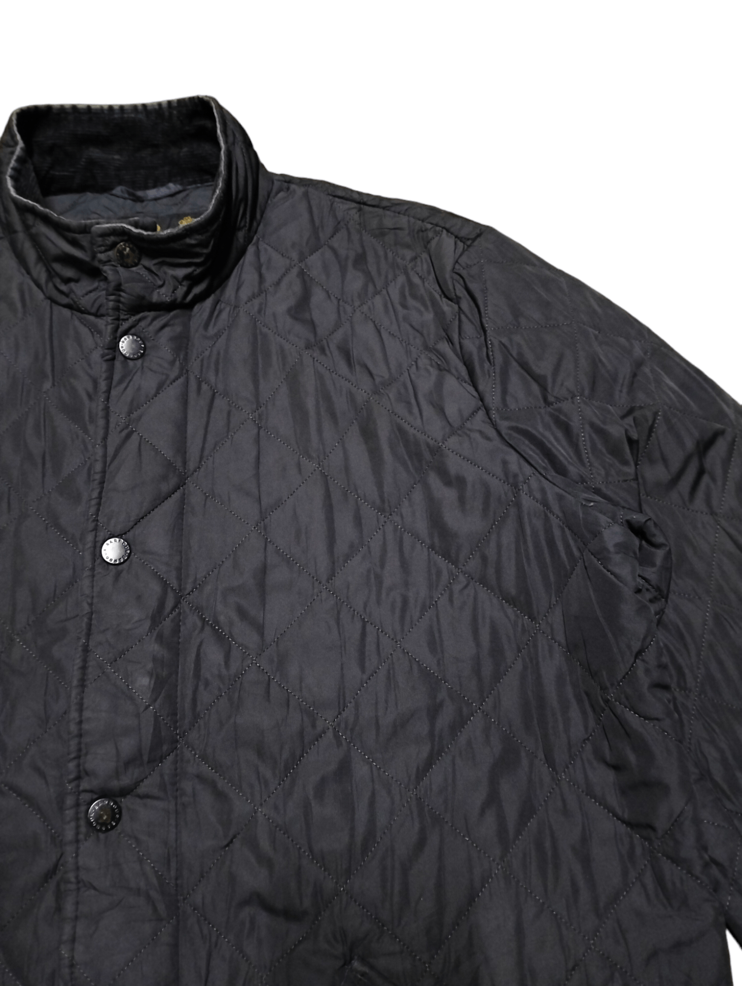 Barbour Vintage Barbour Quilted Zipper Button Jacket Sunfaded Size US M / EU 48-50 / 2 - 5 Thumbnail
