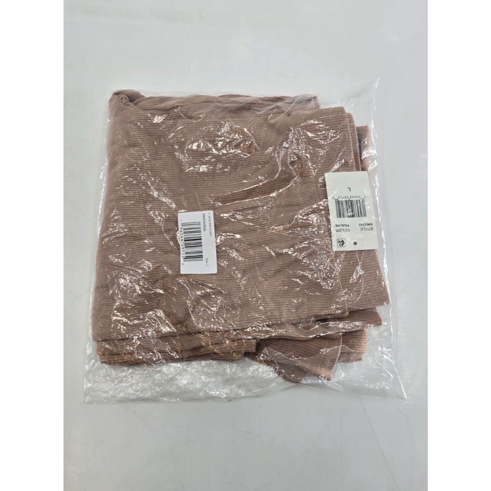 Steve Madden NWT Steve Madden Women's Ribbed Flare-Leg Sleep Pants - Praline - Size L - Brown - Pajama Pants - Pull On - Solid - Women Size 36" / US 14 / IT 50 - 5 Thumbnail
