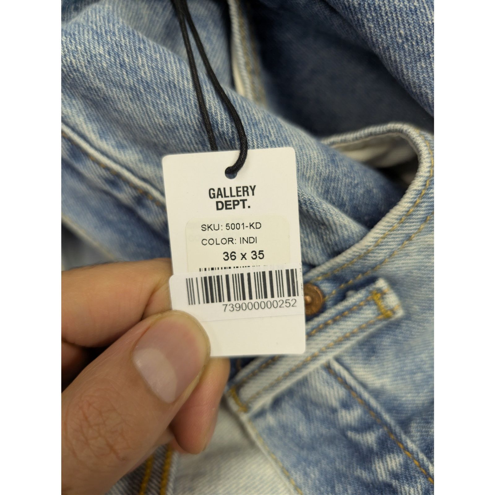 Gallery Dept. o1rshd1 Ken slim-fit paneled distressed denim jeans in blue Size US 36 / EU 52 - 22 Thumbnail