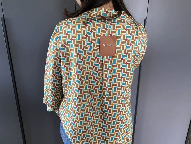 Loro Piana LORO PIANA Sleepwear style silk shirt Size L / US 10 / IT 46 - 3 Thumbnail