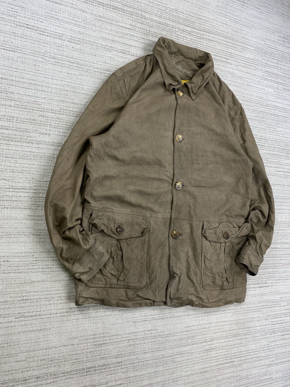 Salvatore Ferragamo Vintage Salvatore Ferragamo Leather Jacket Size US M / EU 48-50 / 2 - 4 Thumbnail