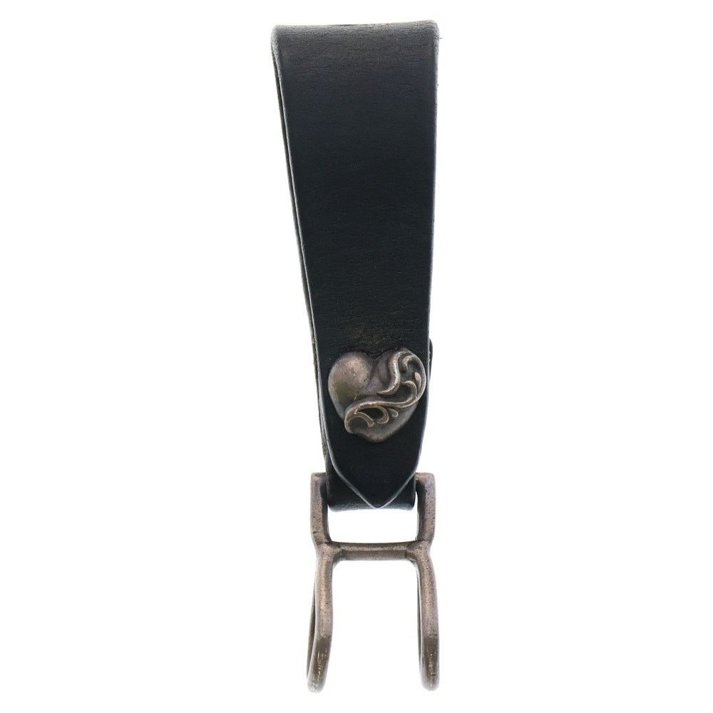 Chrome Hearts Leather Belt Loop Heartball Button