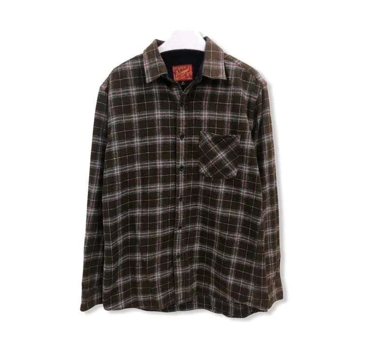image of Uniqlo Plaid Tartan Flannel Shirt, Men's (Size Medium)