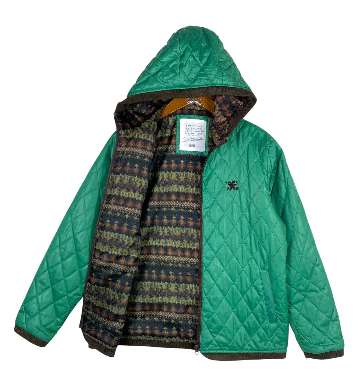 Converse Rare‼️ Converse Diamond-Quilted Light Puffer Jacket Size M / US 6-8 / IT 42-44 - 1 Thumbnail