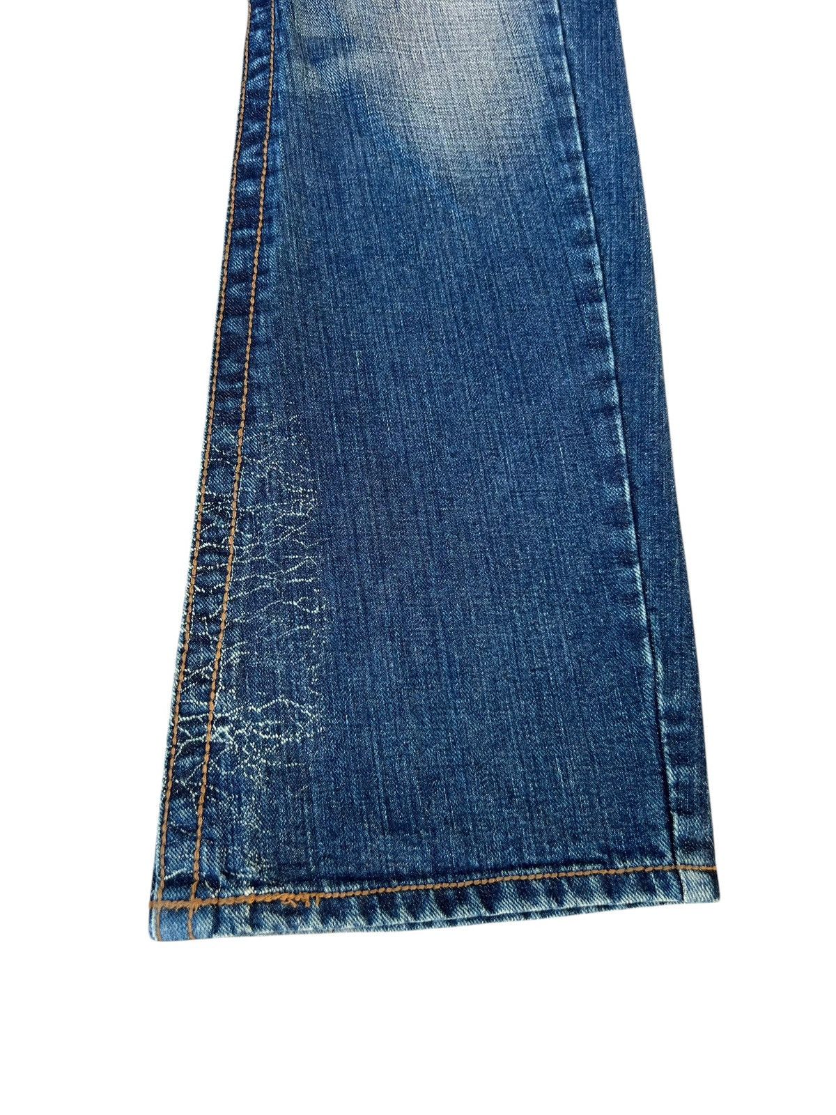 If Six Was Nine Mud Wash Rattle Trap Spider Wed Denim Bootcut Jeans Size US 31 - 13 Thumbnail