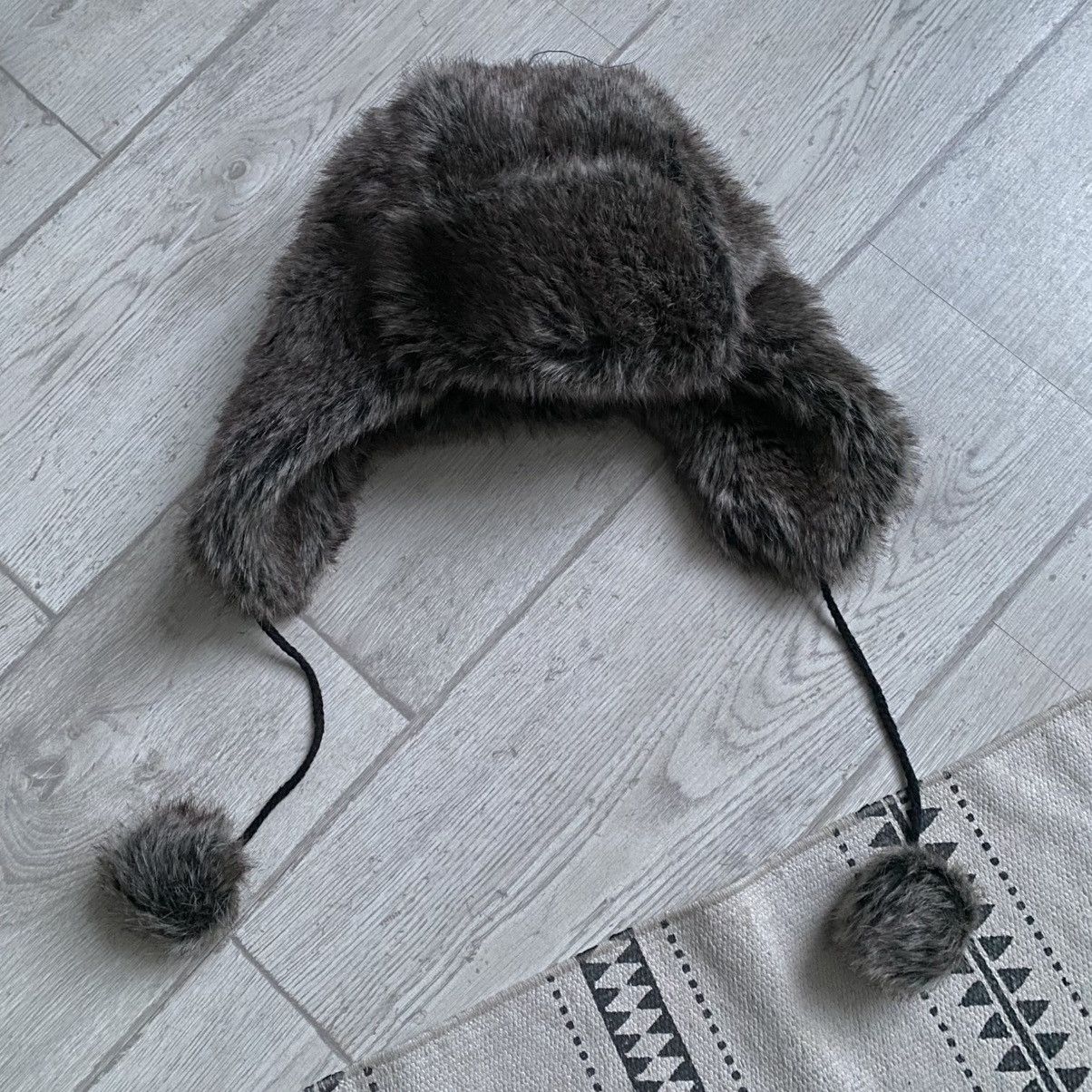 Japanese Brand Vintage Y2K 2000s Faux Fur Trapper Ushanka Winter Hat Size ONE SIZE - 4 Thumbnail