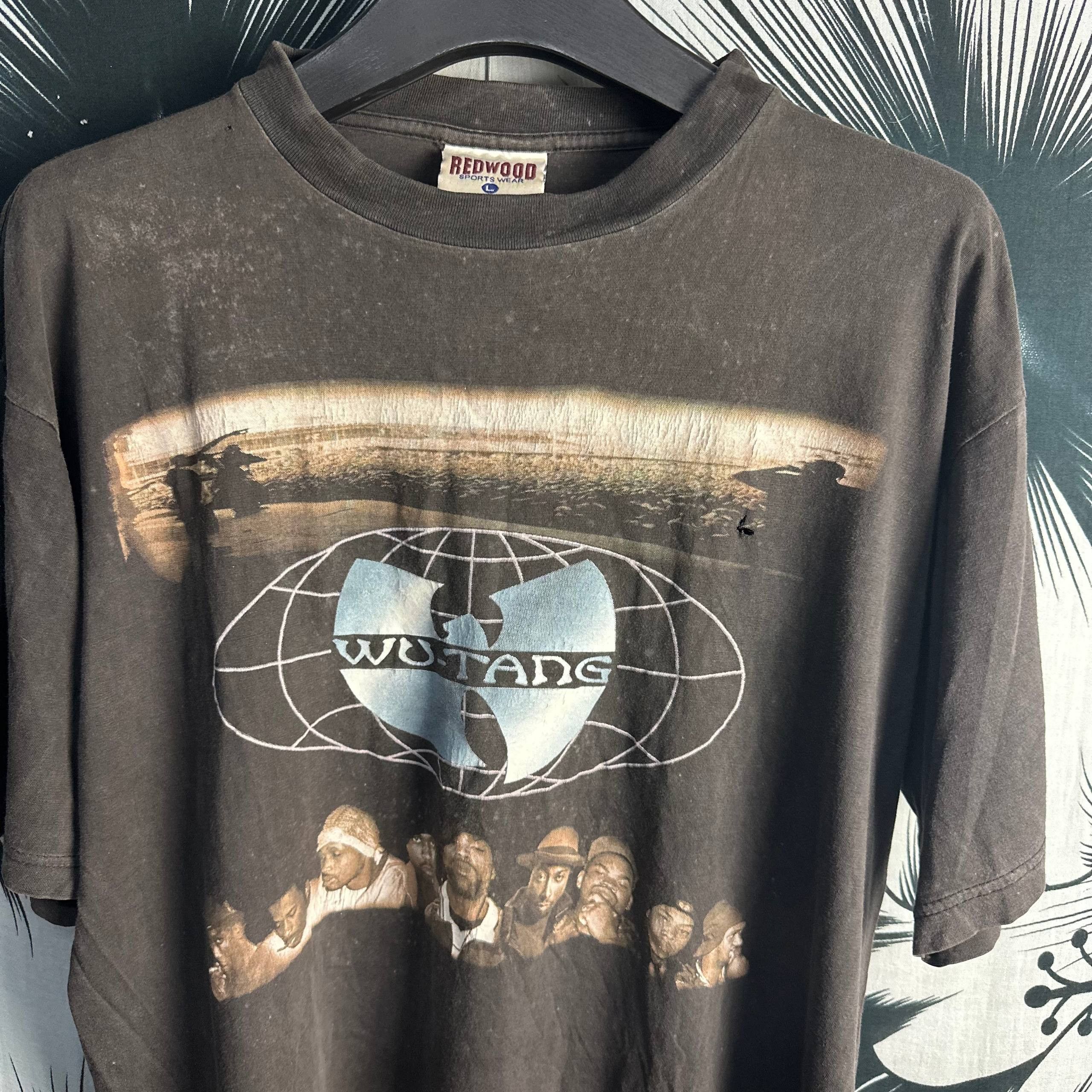 Vintage Rare Vintage Wutang Forever Redwood Tag Rap Tee T-Shirt Size US XL / EU 56 / 4 - 5 Thumbnail