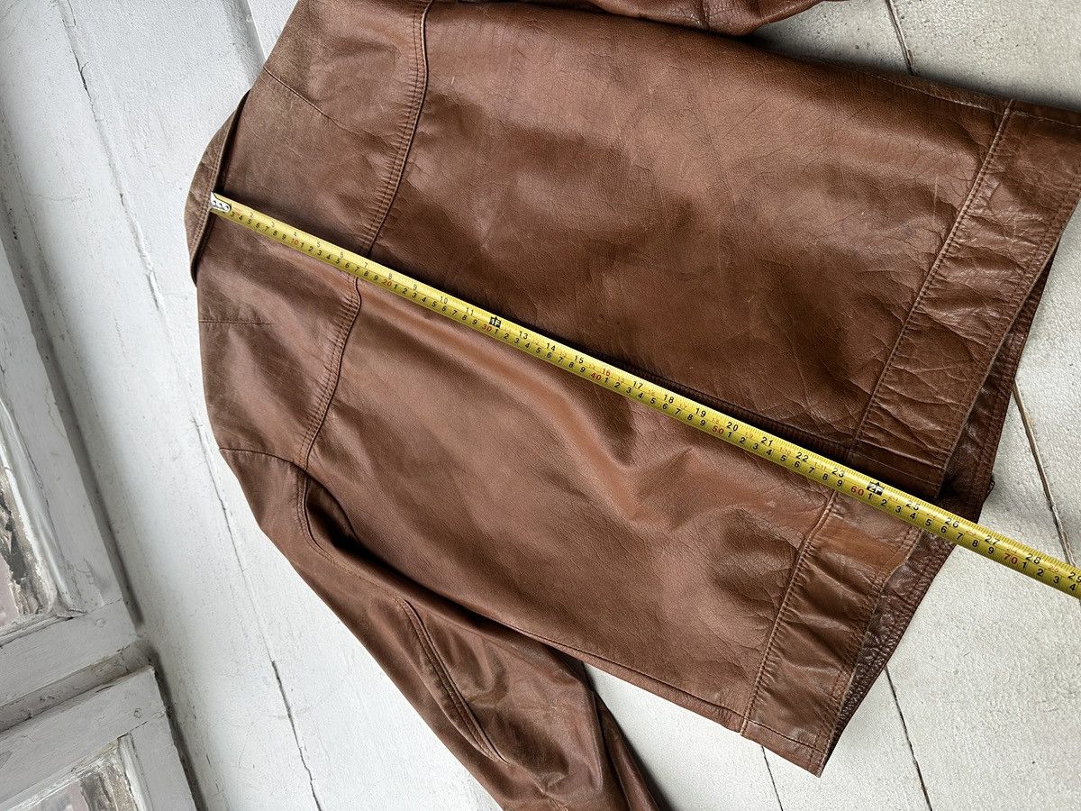 Vintage VNTG🚨 LEATHER JACKET LUXURY AVANT GARDE Y2K MOTO COWBOY Size US M / EU 48-50 / 2 - 14 Thumbnail