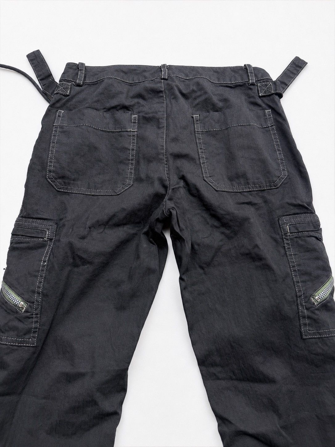 Japanese Brand Tornado Mart Lace up flare cargo pants Size US 28 / EU 44 - 4 Thumbnail