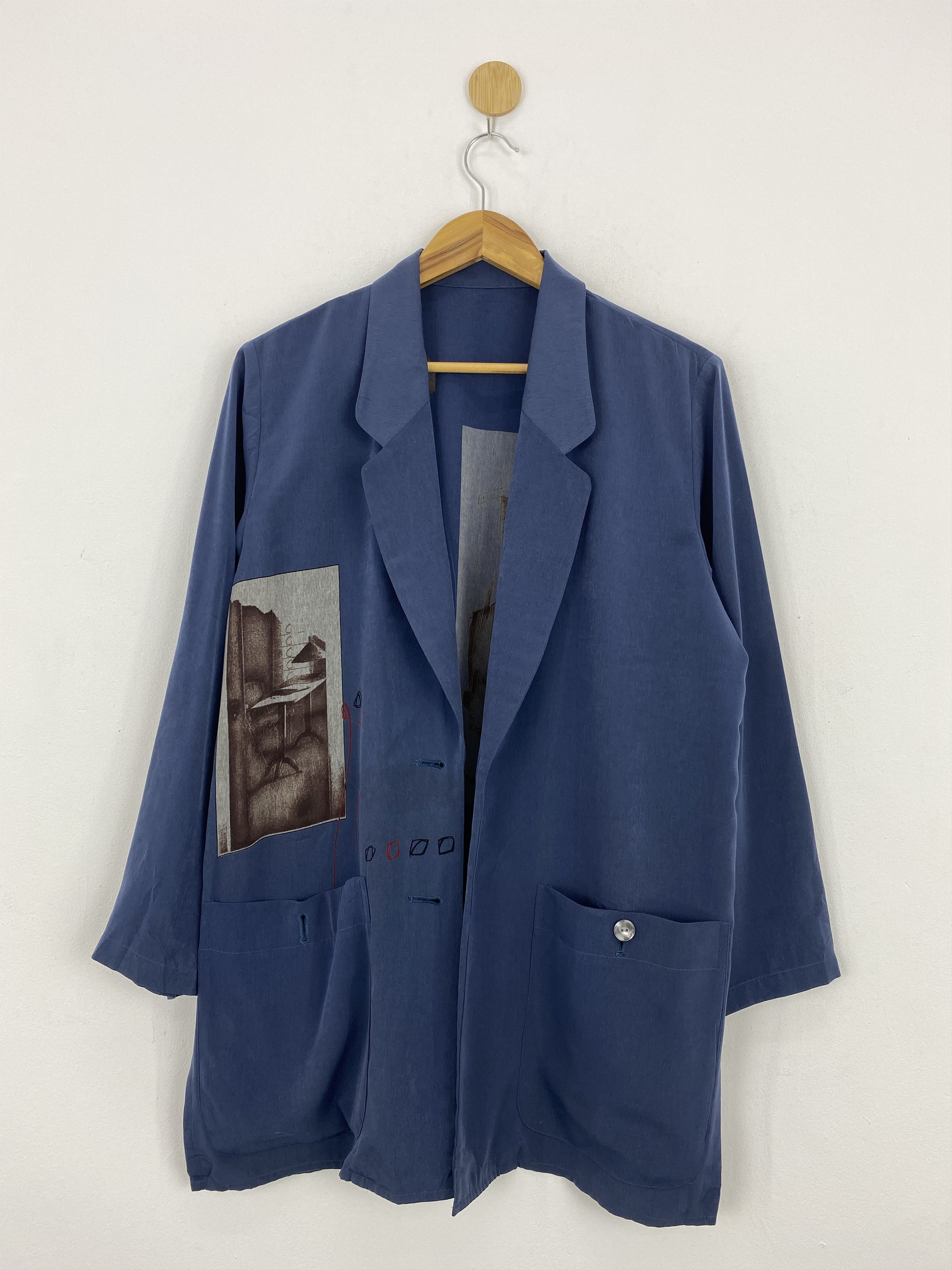 Vintage Vintage Silk Blazer Art Made In Japan Coat Jacket J1861 Size US M / EU 48-50 / 2 - 1 Thumbnail