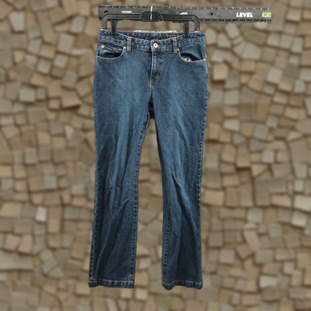 Vintage Columbia Jeans Flat Wash Blue 8 Womens Medium Straight 5-Pocket Denim Hip Belt Loops Regular Rise Mid Vintage No Size 30" / US 8 / IT 44 - 1 Thumbnail