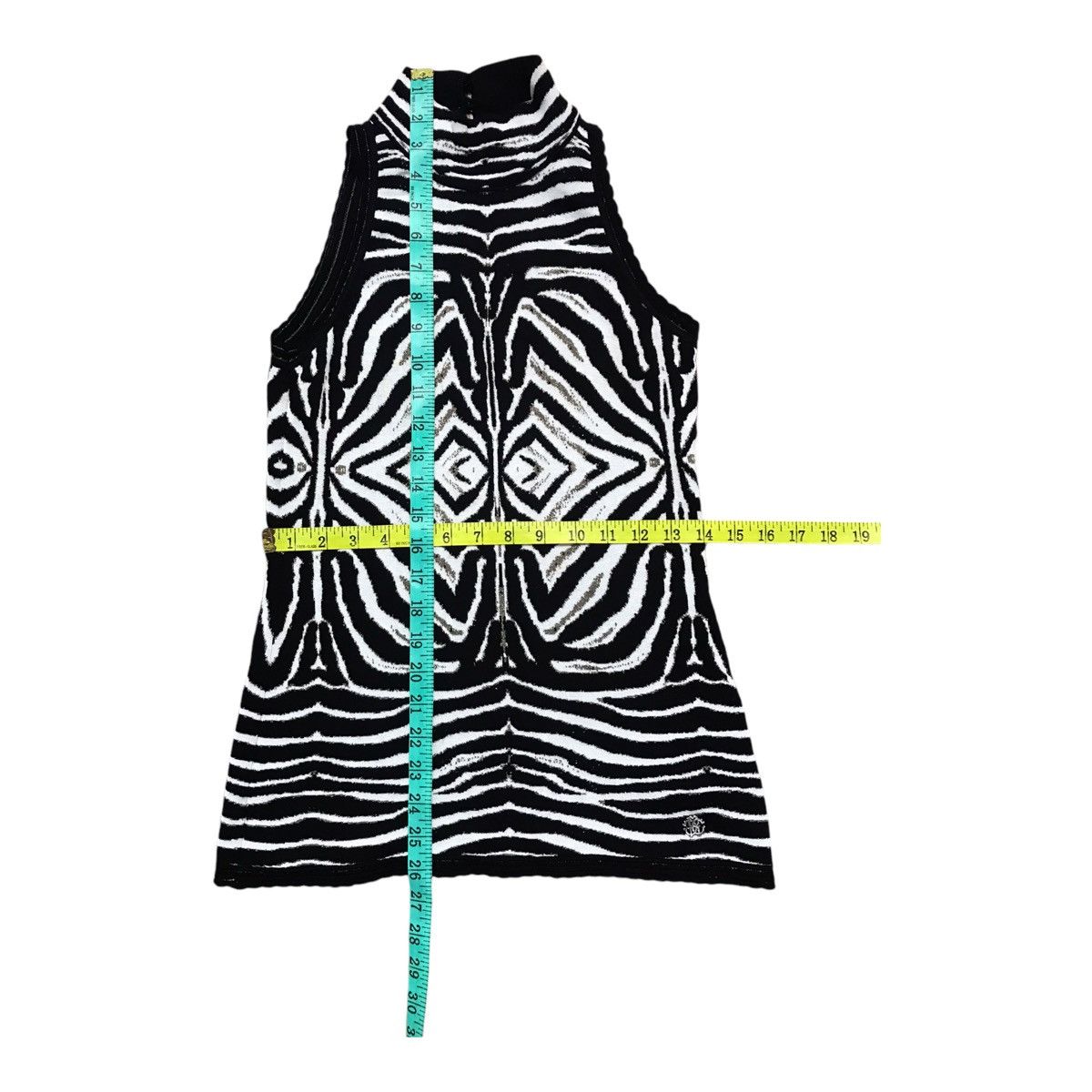 Just Cavalli × Roberto Cavalli Roberto Cavalli Design Zebra Tank Top Size S / US 4 / IT 40 - 4 Thumbnail
