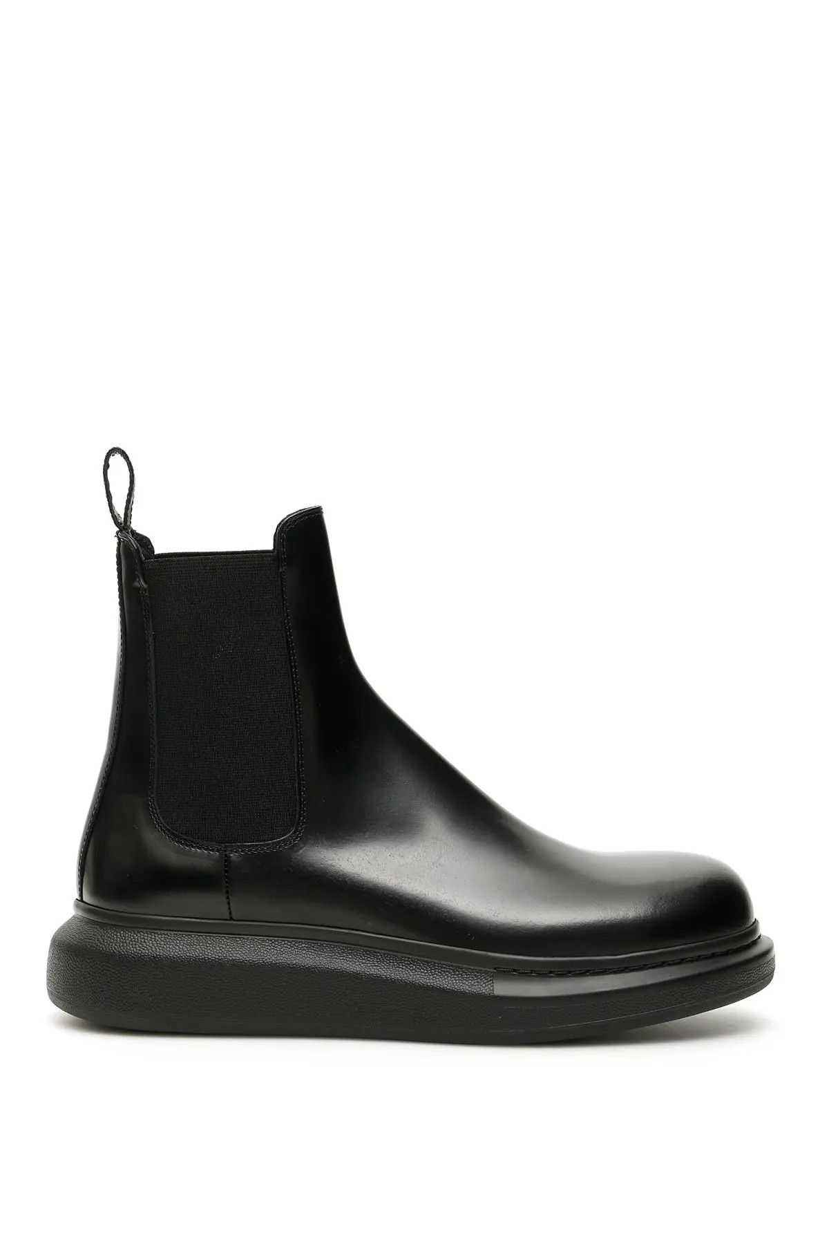 image of Alexander Mcqueen O1S22I1N1223 Hybrid Chelsea Boots In Black, Men's (Size 7)
