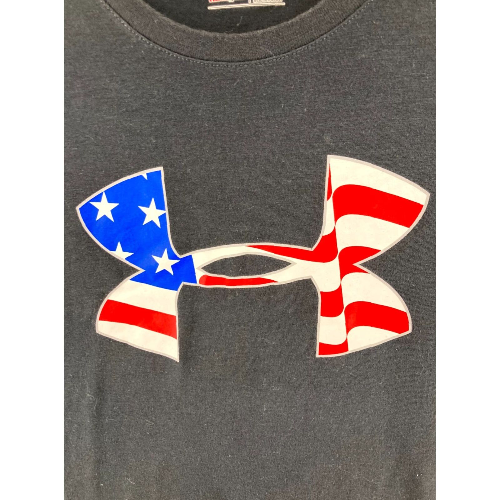 Under Armour Under Armour TShirt Mens Large Black Heat Gear Logo USA Shirt Mens Size US L / EU 52-54 / 3 - 4 Thumbnail